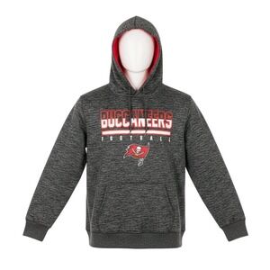 NFL Team Apparel Tampa Bay Buccaneers Hoodie Mens XL Charcoal Space Dye Football
